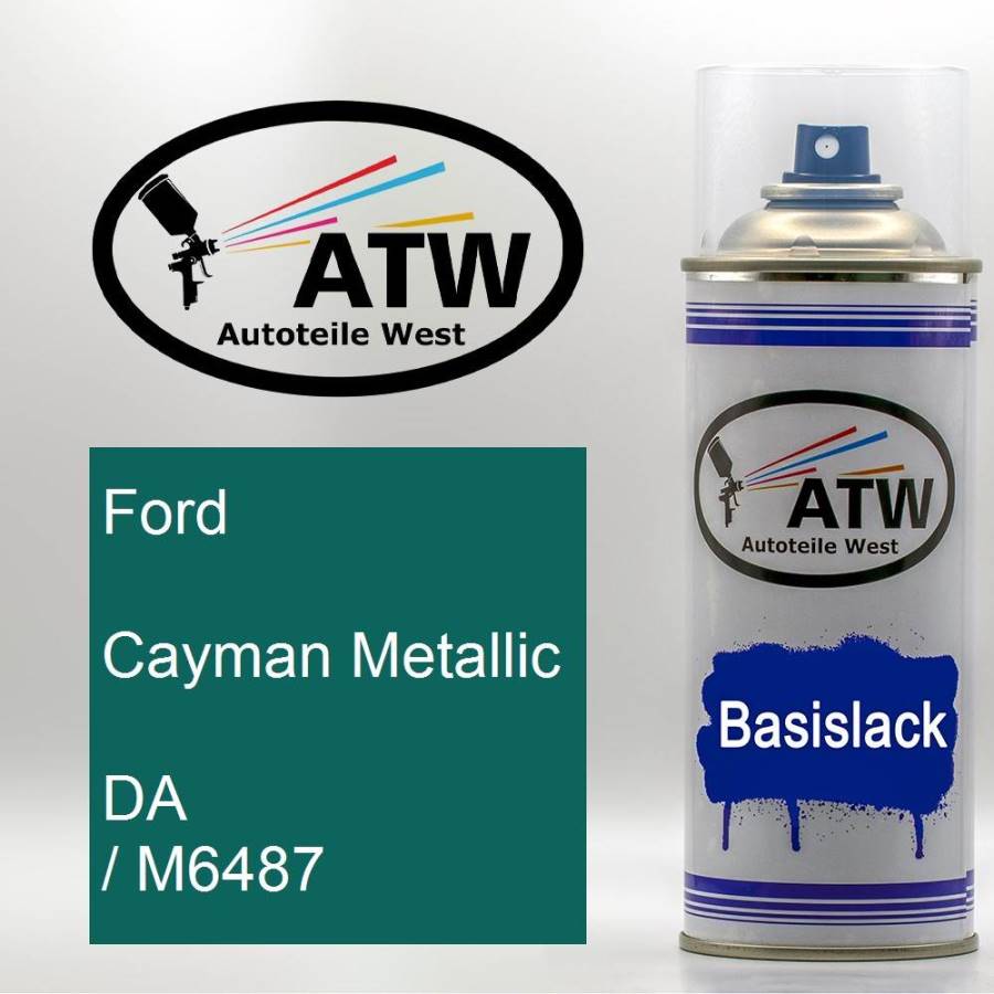 Ford, Cayman Metallic, DA / M6487: 400ml Sprühdose, von ATW Autoteile West.